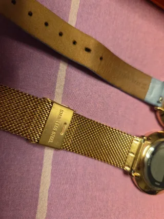 Relojes HAVET Mujer Azul y Dorado