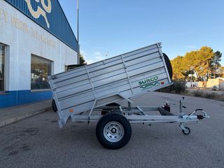 Remolque basculante 1 eje reforzado aceituna y leñ