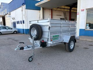 Remolque basculante 1 eje reforzado aceituna y leñ