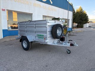 Remolque basculante 1 eje reforzado aceituna y leñ