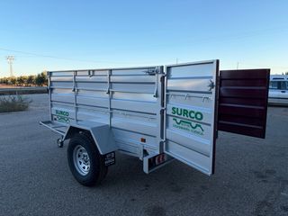 Remolque basculante 1 eje reforzado aceituna y leñ