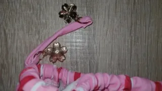 Bikini rayas rosa y rojo