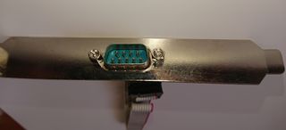 Slot sub-D seriale 9 pin porta COM RS232 PC