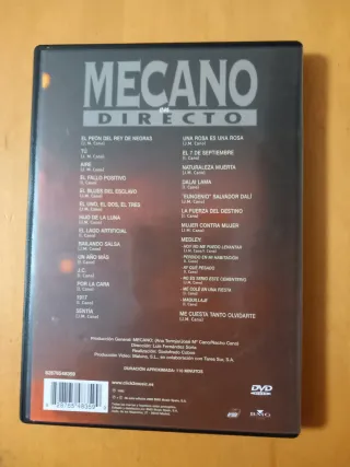PACK 6 dvds música MECANO + CD GRATIS