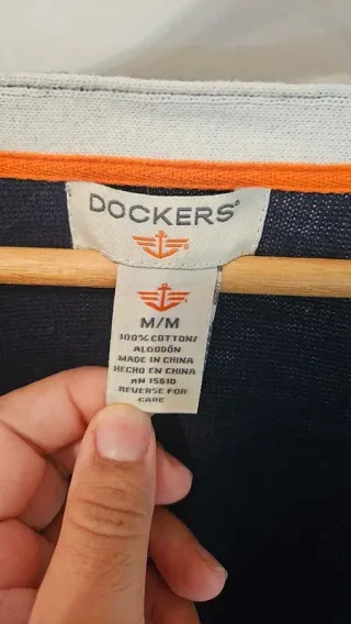 Cardigan Dockers Azul Marino Talla M Algodón