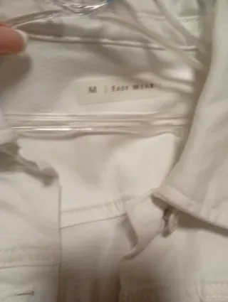 Chaqueta vaquera blanca mujer