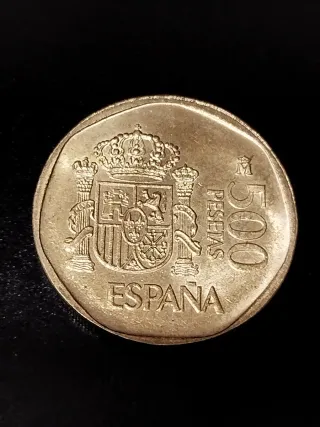 Moneda 500 Pesetas España Escudo Real