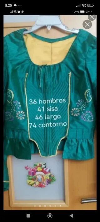 Corpiño Fallera Huertana Baturra Regional