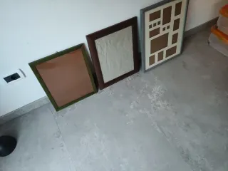 Cornici portafoto in legno e vetro