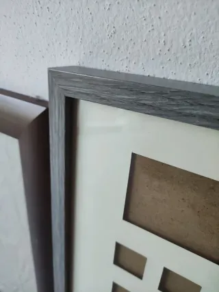 Cornici portafoto in legno e vetro