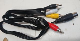 Cavo Din 5 poli Maschio A RCA Maschio Audio/Video