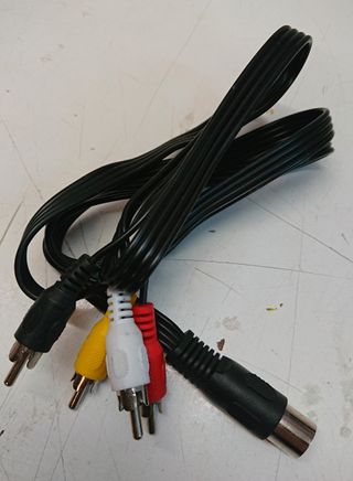 Cavo Din 5 poli Maschio A RCA Maschio Audio/Video