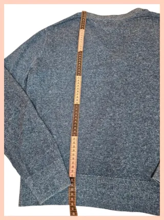 GAP Cárdigan Hombre Talla M Azul Lino Algodón