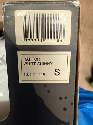 Casco de esquí blanco talla S