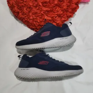 Zapatillas Skechers Hombre Talla 42 Azul/Rojo