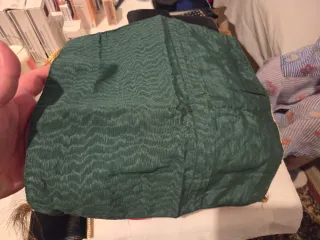 Set Funda de almohada bordada oro y verde