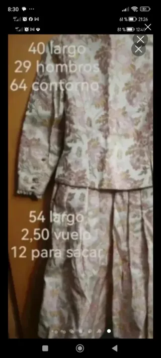 Traje Regional Niña Huertana Baturra