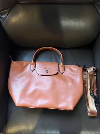 Bolso Longchamp Marrón Piel
