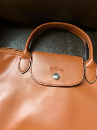 Bolso Longchamp Marrón Piel