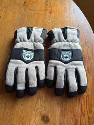 Guantes de Nieve Canadian Beige y Negro