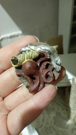 Piatto Miniatura 1:12 con Polpo