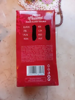 Decorazioni natale Pupazzo Neve Vetro 3pz