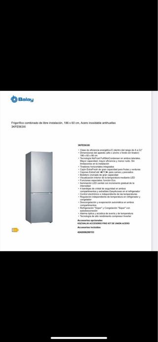 Conjunto electrodomésticos Balay Inox