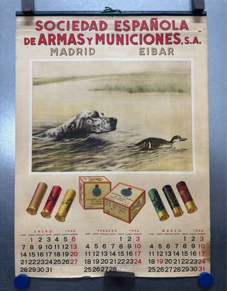 Antiguo Calendario, Sociedad Española, Eibar, 1946