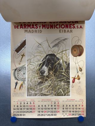 Antiguo Calendario, Sociedad Española, Eibar, 1946