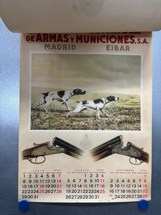 Antiguo Calendario, Sociedad Española, Eibar, 1946