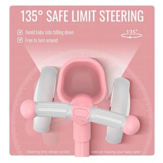 Bicicleta rosa sin pedales