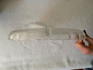 Bandeja de vidrio con compartimentos