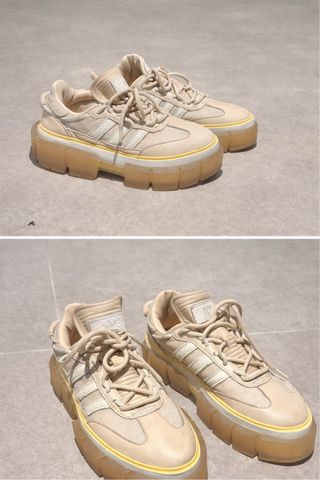 Adidas IVY PARK Beige/Amarillas Plataforma