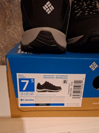 Scarpe Columbia Crestwood Nere Taglia 40.5