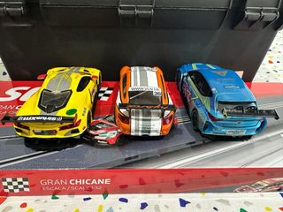 Pack 3 Coches Scalextric Advance, chips 2.0