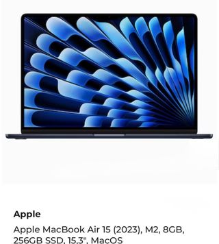 MacBook Air 15 (2023) M2 8GB 256GB Azul A ESTRENAR