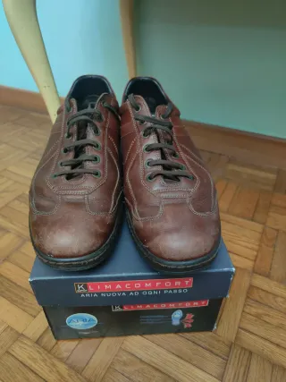 Scarpe Soldini Stonehaven Pelle Marrone Tg 44