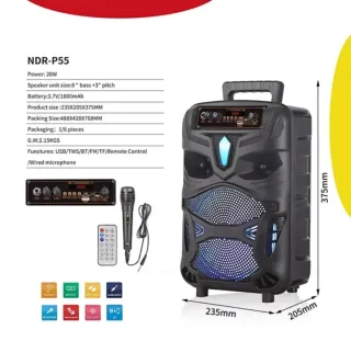 Altavoz Bluetooth Portátil con Micrófono