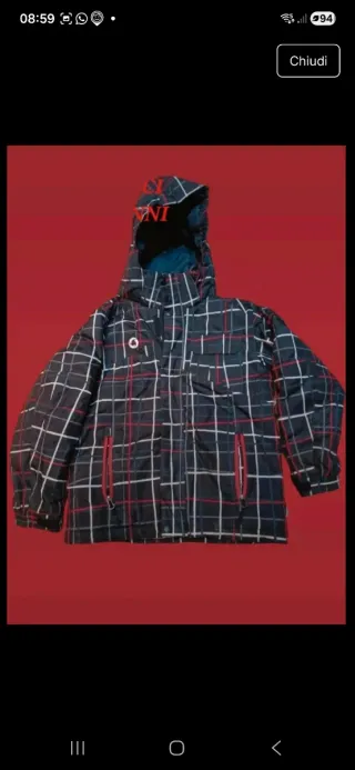 Giacca sci Etirel 10 anni