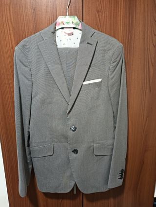 Traje Zara Man Gris Claro