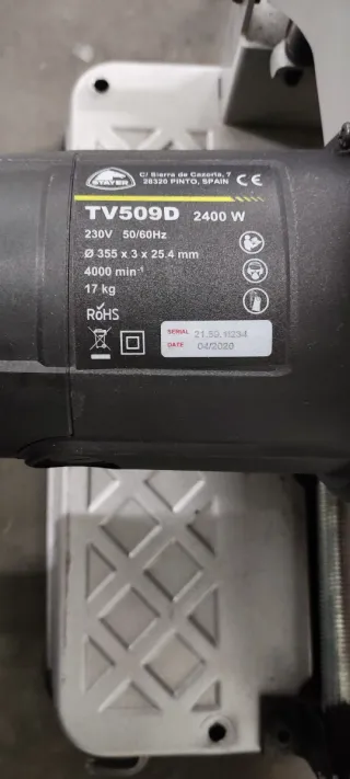 Tronzadora Metal Stayer 2400W 355MM TV 509