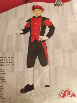 Disfraz Paje Real Niño Talla 10-12 Años