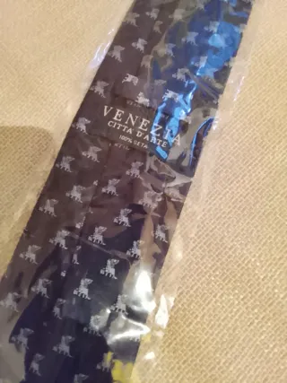 Corbata Venecia Azul y Blanco