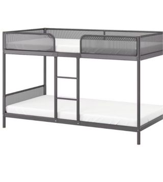 Litera IKEA metálica gris