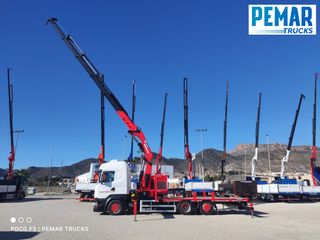 SCANIA R 450 6X2 GRUA HMF 5020 K-5 CAJA FIJA - BDF