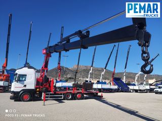 SCANIA R 450 6X2 GRUA HMF 5020 K-5 CAJA FIJA - BDF