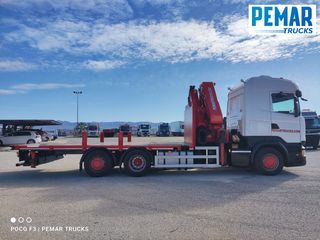 SCANIA R 450 6X2 GRUA HMF 5020 K-5 CAJA FIJA - BDF