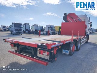 SCANIA R 450 6X2 GRUA HMF 5020 K-5 CAJA FIJA - BDF