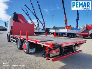 SCANIA R 450 6X2 GRUA HMF 5020 K-5 CAJA FIJA - BDF