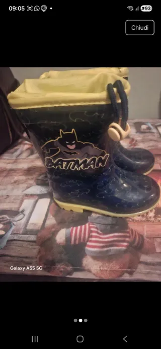 Stivali pioggia Batman 23/24